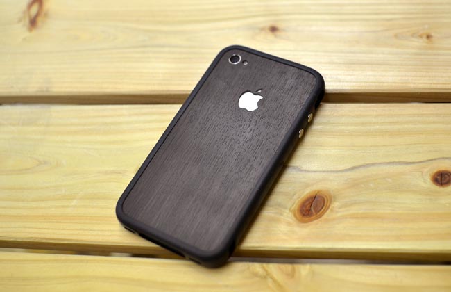 iphone4　woodステッカー