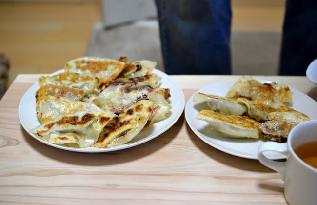 餃子　手作り　花園